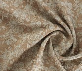 Beige jacquard floral lamÉ